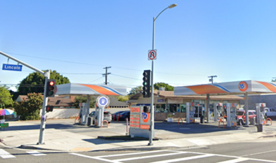 gas station located near LMU on Lincoln