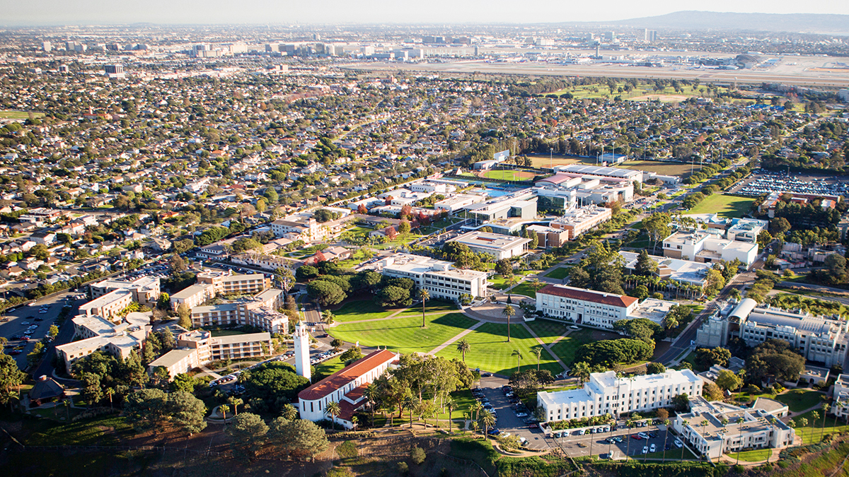 Aerial of Loyola Marymount University Campus