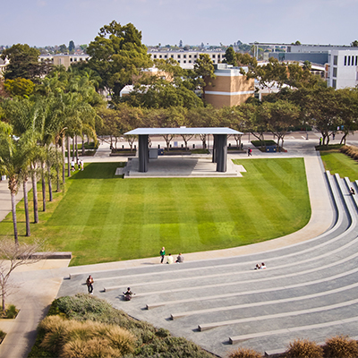 LMU's Lawton Plaza and Drollinger Family Stage