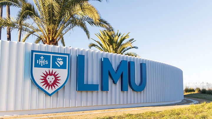LMU Entrance Sign