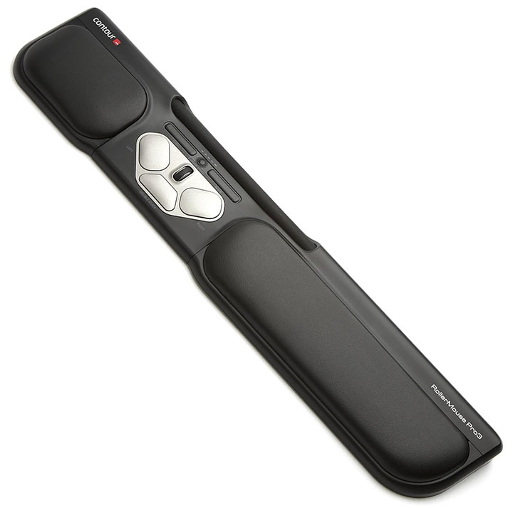 A pad to be placed in front of the keyboard where the user can place their wrists, which also has a built in set of mouse keys and mouse wheel